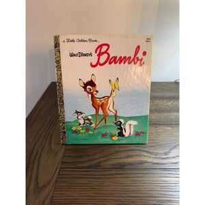 Vintage Bambi Little Golden Book Copyright 1948 Fiftieth Printing 1981